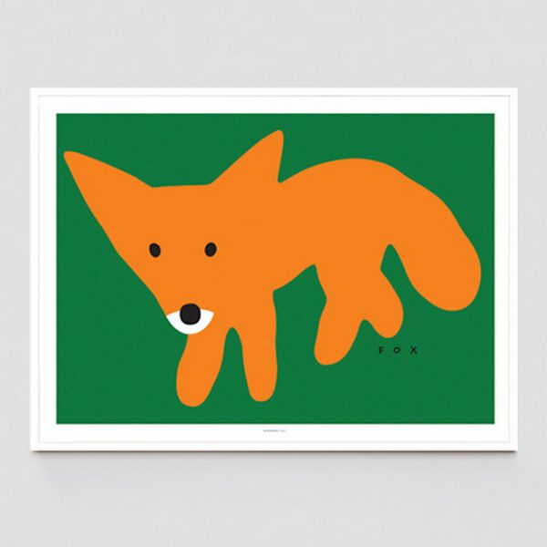 ArtPrint - Red Fox Green